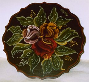 Six Inch Rose Plate